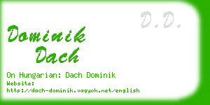 dominik dach business card